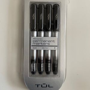NWT 4-pk Black TUL permanent markers